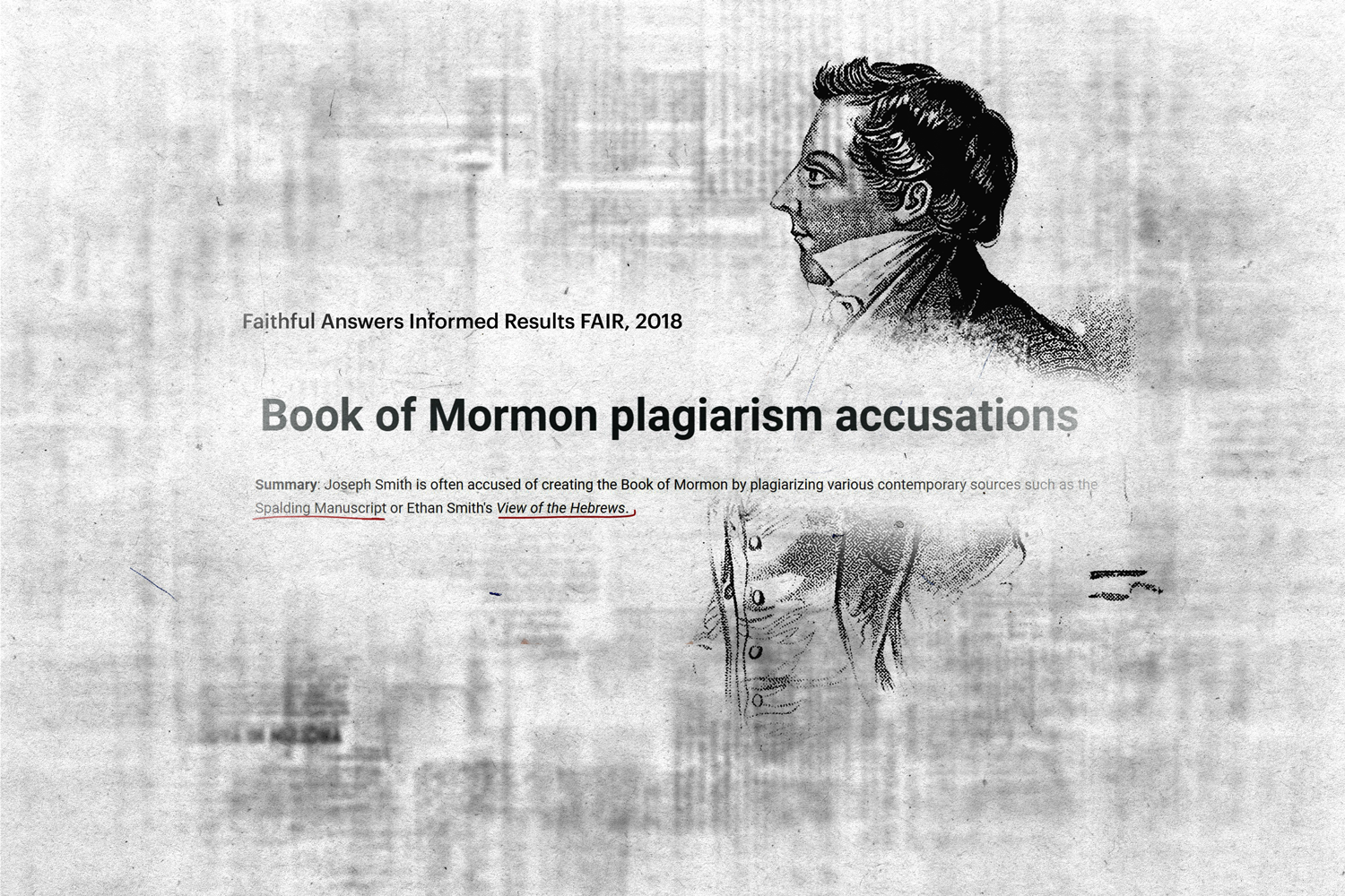 Fair Latter Day Saints Headline Full Page